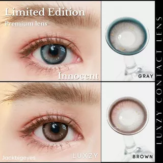 Limited เลนส์พรีเมียม By Luxzy Lens Innocent (เลนส์รายเดือน)เลนส์ฟิวเตอร์ กลิตเตอร์ ตาหวานสายตา0.00-1000