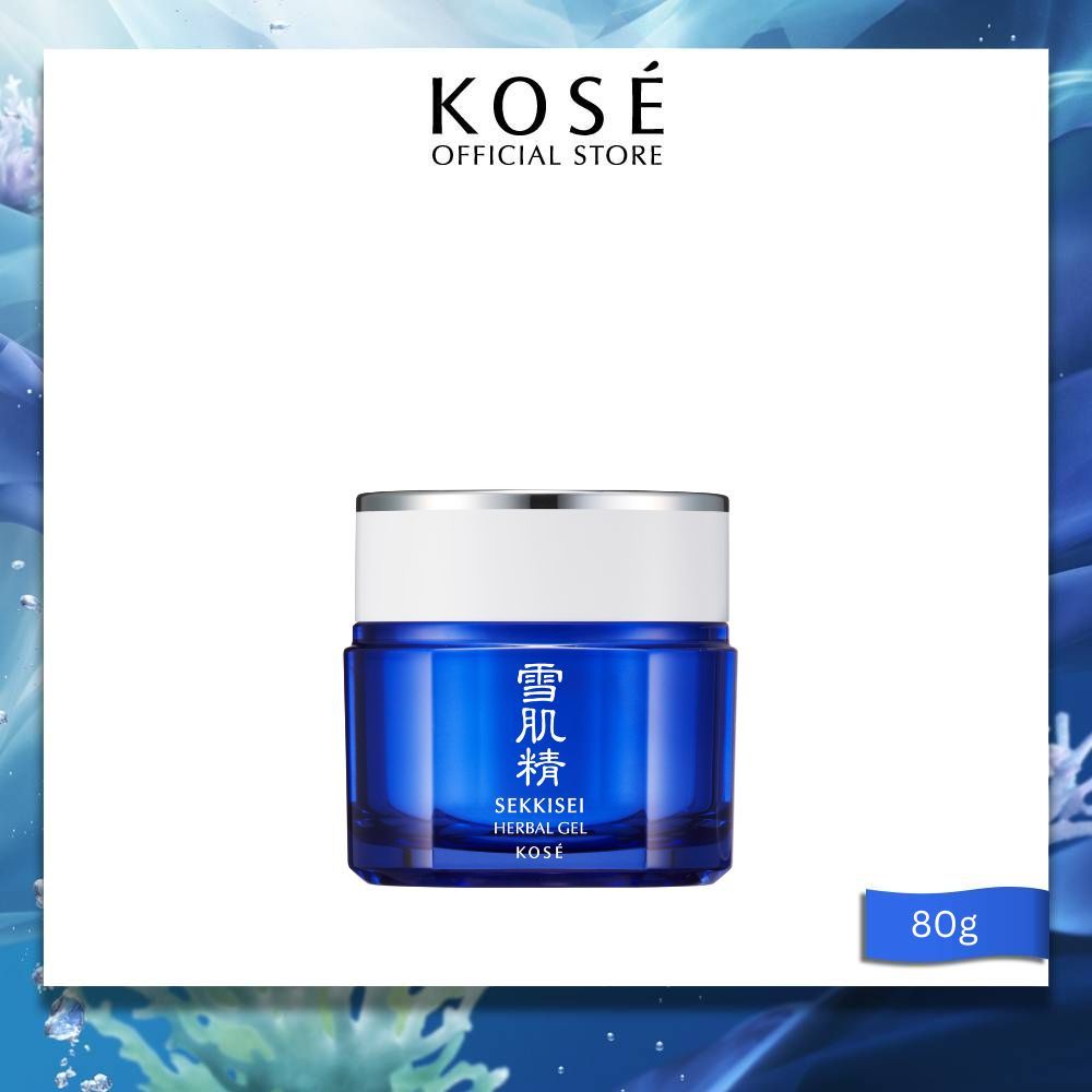 Kose Sekkisei Herbal Gel 80 G โคเซ่ เซกิเซ เฮอร์เบอร์ เจล 80 กรัม ผลิตภัณฑ์ มาส์กสำหรับบำรุงผิวเนื้อเจล