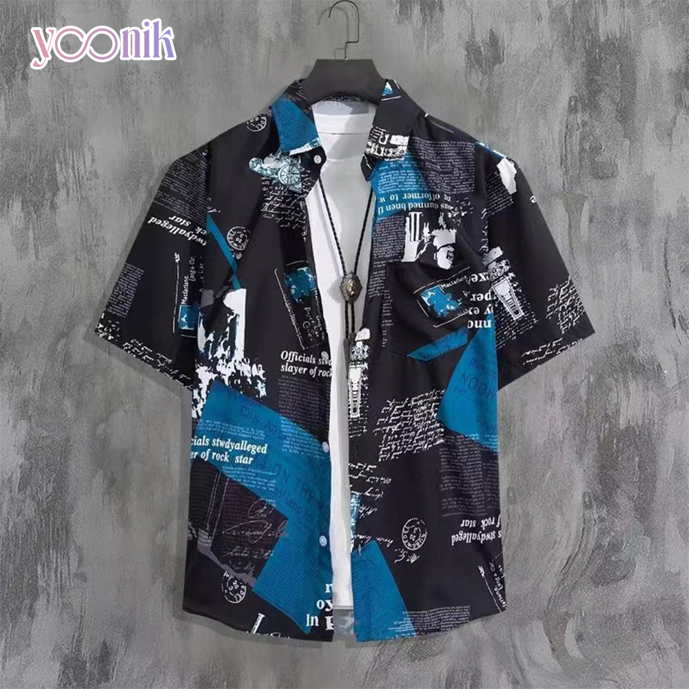Yoonik เสื้อเชิ้ต แขนสั้น ใส่สบาย ระบายอากาศได้ดี ใส่ได้ทั้งผู้หญิงและผู้ชาย