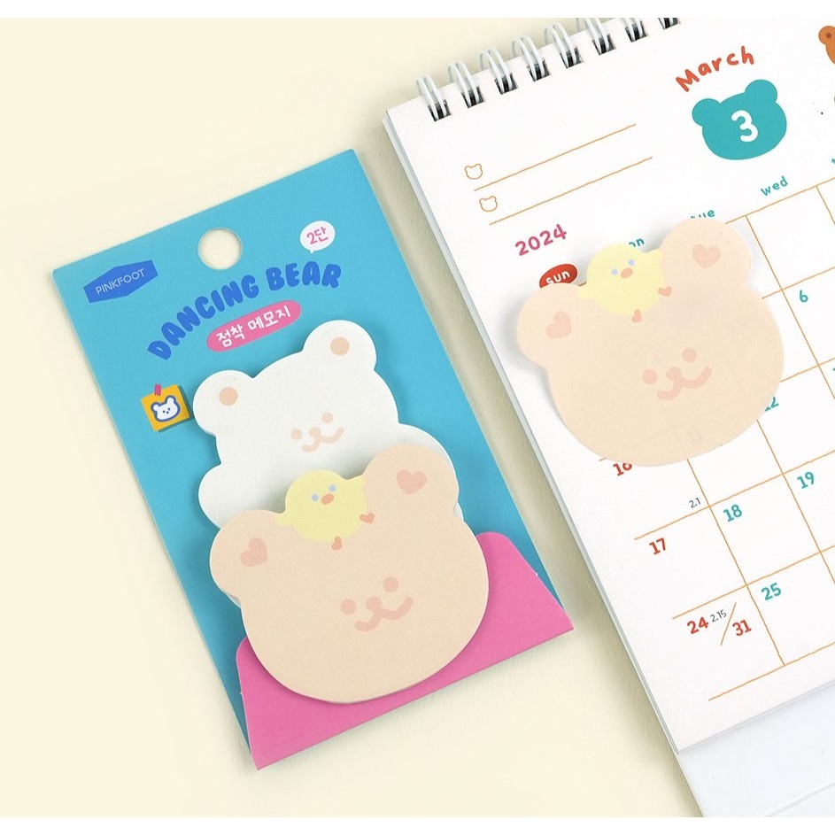 Dancing Bear Sticky Note กระดาษโน้ตมีกาว