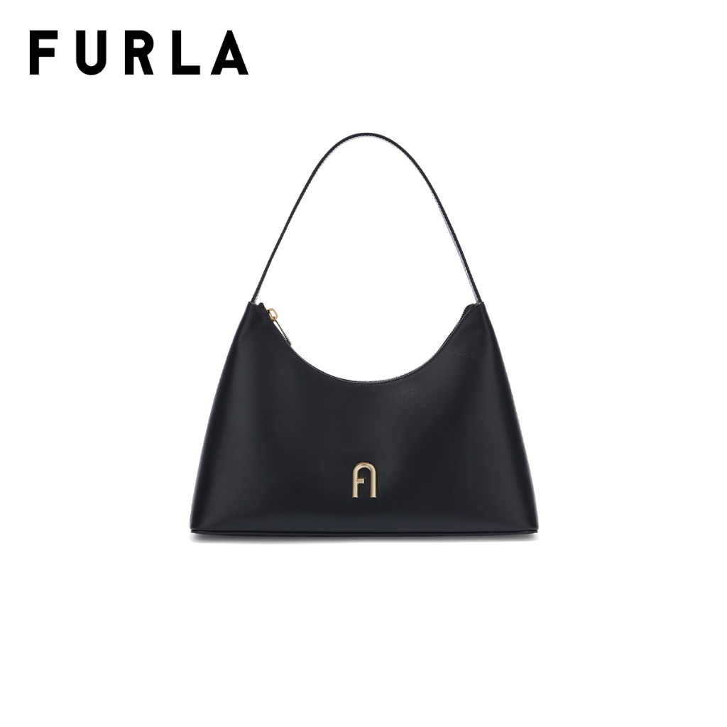 FURLA กระเป๋าถือผู้หญิง รุ่น FURLA DIAMANTE S SHOULDER BAG สี NERO