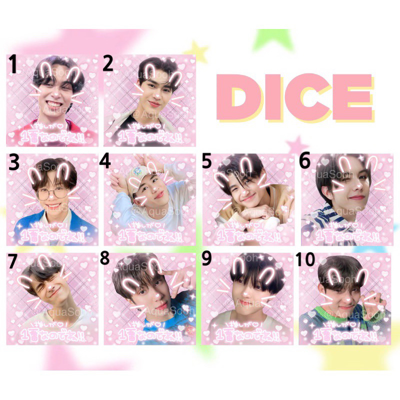 สติ๊กเกอร์ [DICE] 4x4cm.   set35ชิ้น แปะพัสดุ ของแถม กอว ‼️อ่านรายละเอียดก่อนสั่งซื้อ‼️