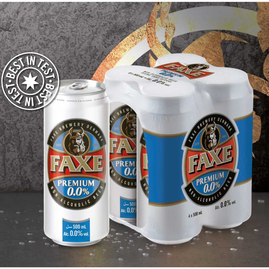 พร้อมส่ง Faxe Non Alcoholic Malt Beverage 500 ml 24 can นอนแอลกอฮอล์ มอลต์ เบฟเวอร์เรจ 500 มล. 24 กระป๋อง