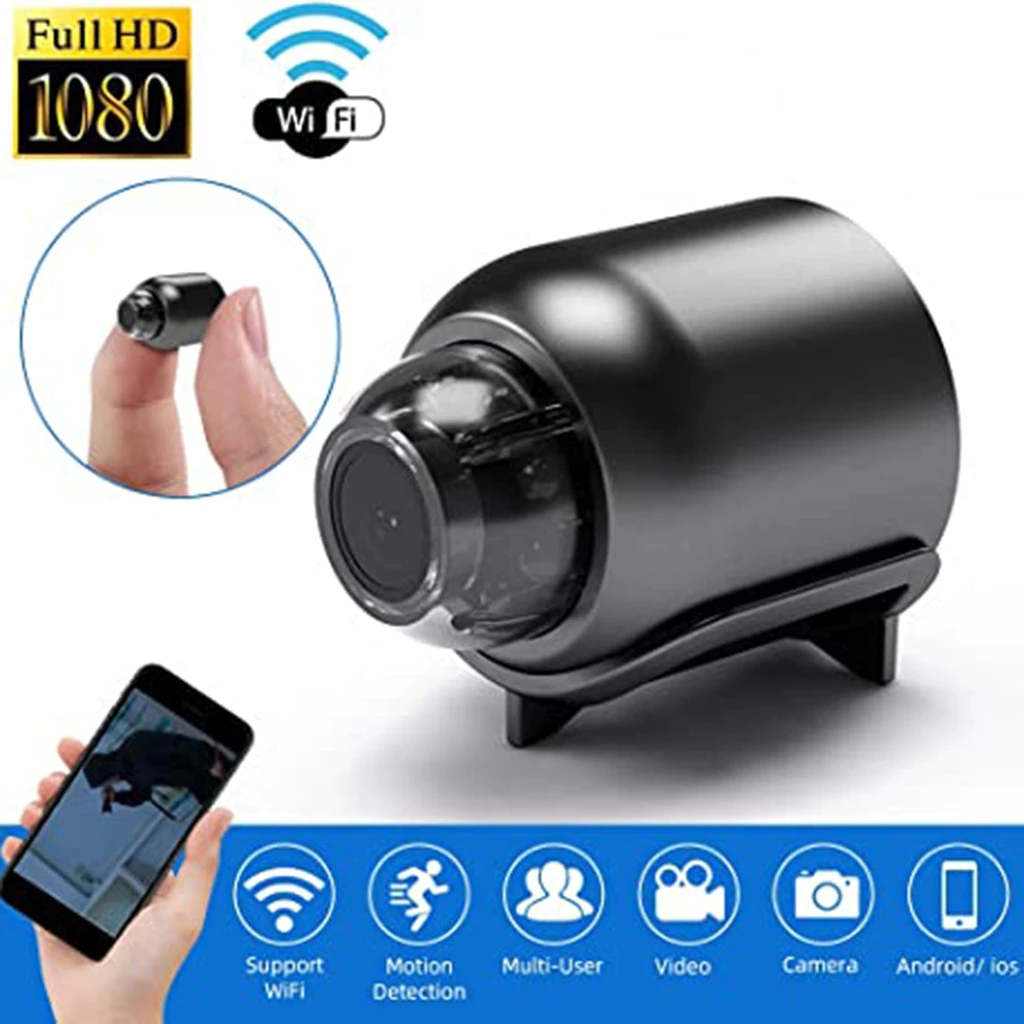 กล้องวงจรปิดไร้สาย 1080P WIFI ขนาดเล็ก ความ ละเอียดสูง มองเห็นที่มืด ตรวจจับการเคลื่อนไหว มองเห็นที่มืด