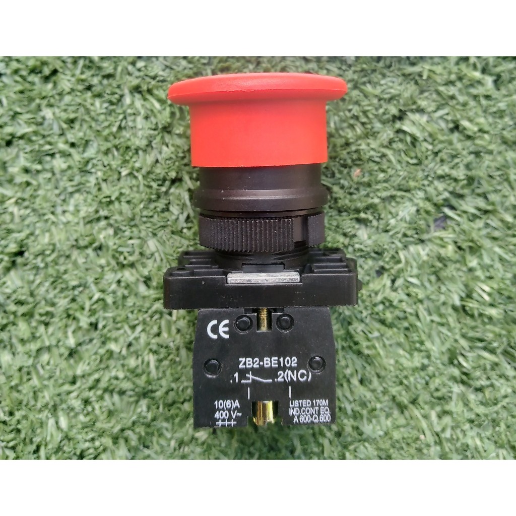 Shinohawa : สวิตช์หัวเห็ด 22mm. 1NC R CP762