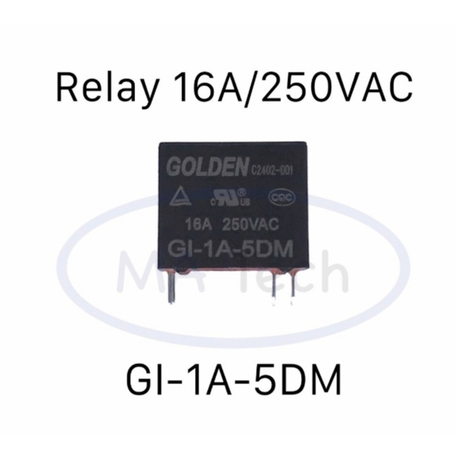 Relay 16A/250V GI-1A-5DM รีเลย์ 16A 250V 32F จำนวน 1 ชิ้น