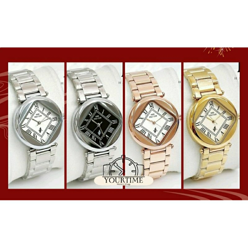 Paris Polo Club นาฬิกาผู้หญิง รุ่นPPC-230710 ของแท้💯 ประกัน 1ปี