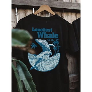 VINTAGE FACTORY เสื้อยืด Loneliest Whale 52 Hz - ผ้าคอตตอน พร้อมส่ง