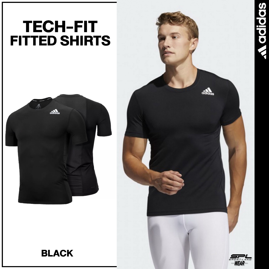 Adidas อาดิดาส เสื้อยืด เสื้อคอกลม สำหรับผู้ชาย สีดำ TR M Techfit Short Sleeve Tee GM5037 BK (1000) 