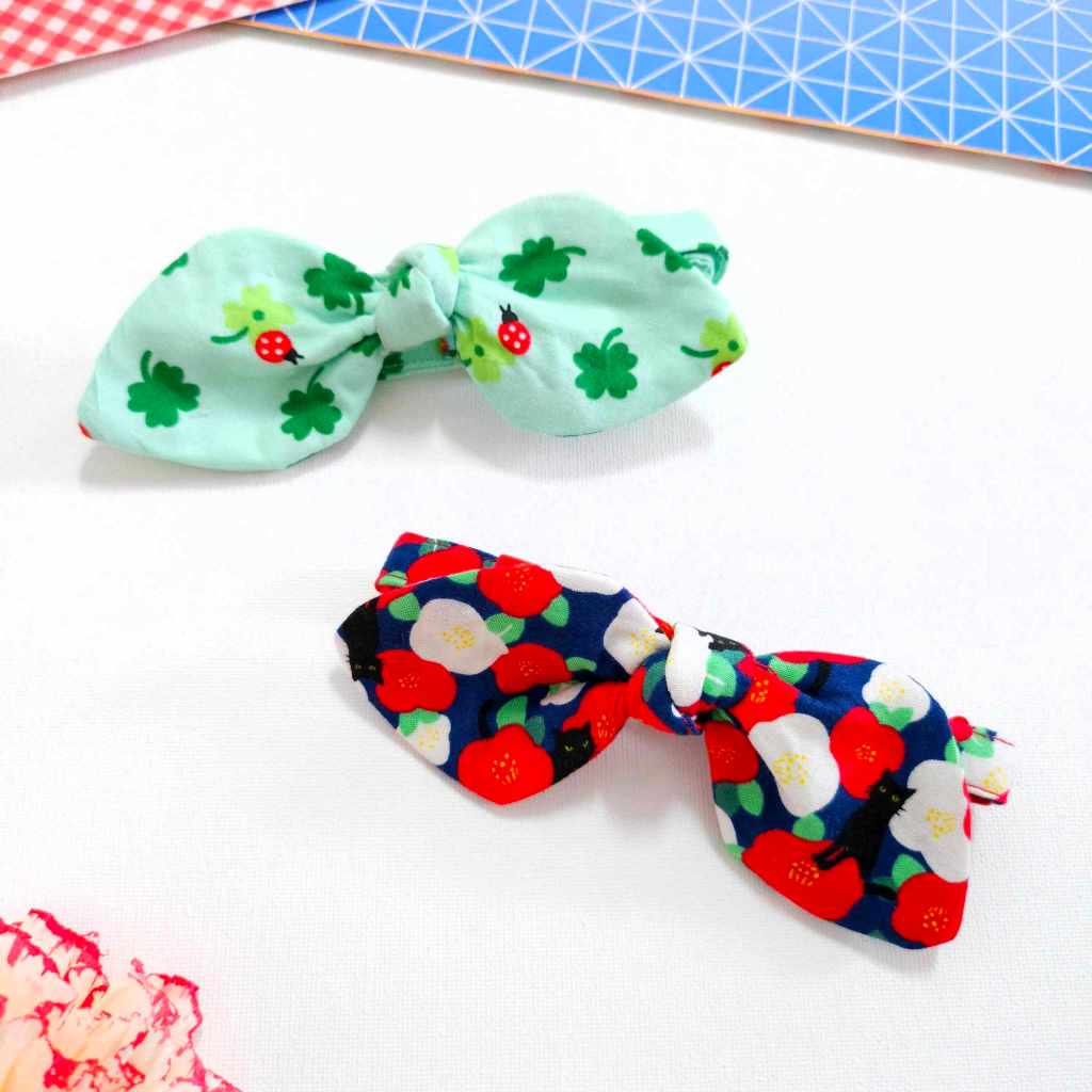 🎀✨🩵ปลอกคอแมว นิรภัย แบบโบว์ ผ้าญี่ปุ่น ปลอกคอแมว หมา 🩵