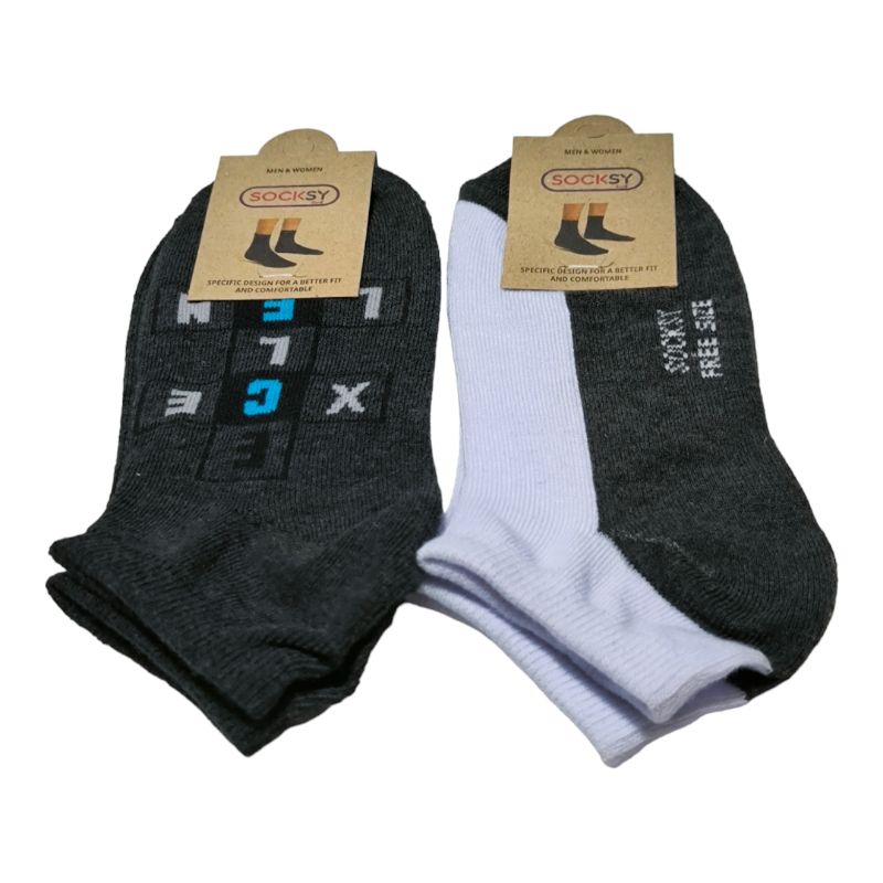 ถุงเท้าข้อสั้น(ตาตุ่มpj) socksy ขนาดฟรีไซส์ ถุงเท้าคุณภาพดี เนื้อนุ่ม (แพ็ค 5/10คู่) ราคา ถูกที่สุด ดีลบีเคเค แกลเลอรีภาพที่ 5