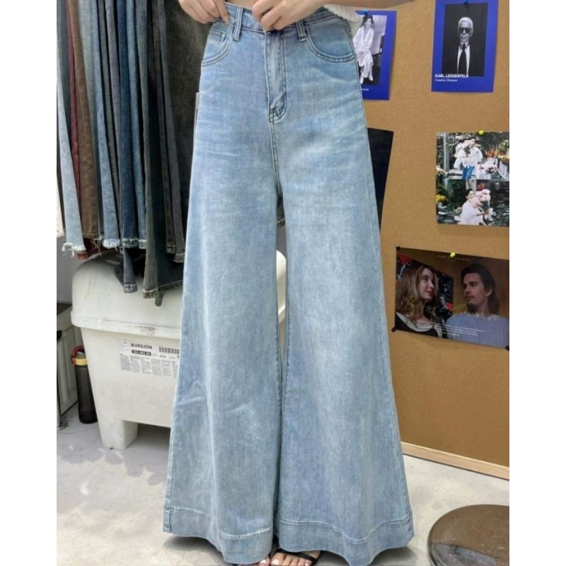 ยีนส์ยืดเอวสูง ป้ายxlเอว32  ป้ายgavana แบรนด์นำเข้าเกาหลี
