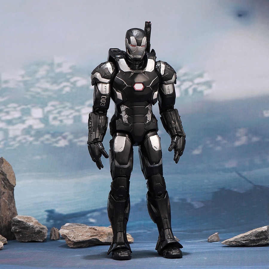 (ลิขสิทธิ์แท้) War Machine with Plastic Holder--New Package (7 นิ้ว) รุ่น 1911-03 จาก ZD TOYS MARVEL THAILAND