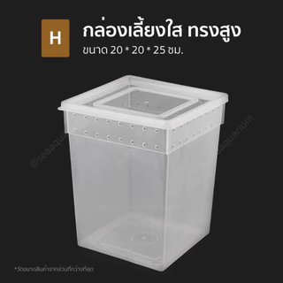 กล่องพลาสติกใส่สัตว์เลี้ยง ฝาล็อคแน่น รูระบายอากาศรอบกล่อง ใส่สัตว์เลี้ยงขนาดเล็ก สัตว์เลื้อยคลาน