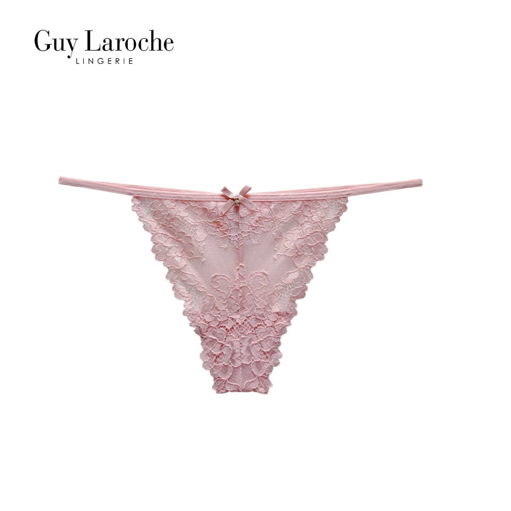 Guy Laroche Lingerie กางเกงใน กีลาโรช จีสตริง ลูกไม้ทั้งตัว Underwear G-String GU8T95