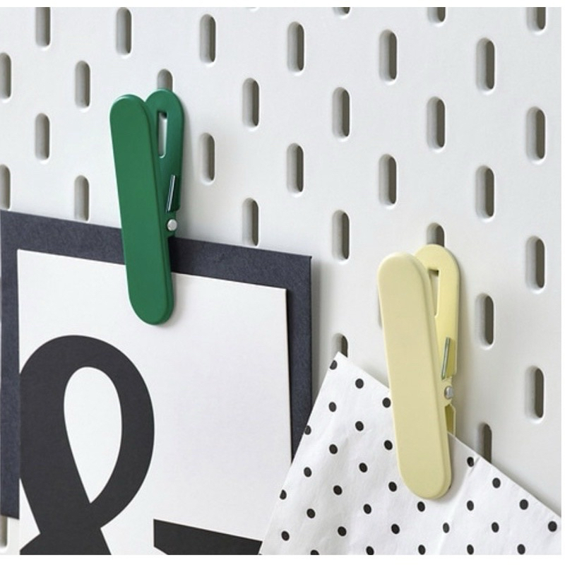 [พร้อมส่ง] IKEA ไม้หนีบ SKÅDIS ของแต่งสกัวดิส คละสี สีเขียวเหลือง ของ IKEA แท้ 100% ส่งไว ไม่ต้องพรีออเดอร์ แพ็คดี