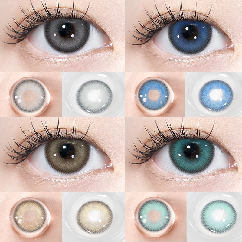 [ใหม่] ZURICH ซีรีส์ คอนแทคเลนส์ สีเทา ใช้ได้หนึ่งปี 14.5 มม. 1 คู่