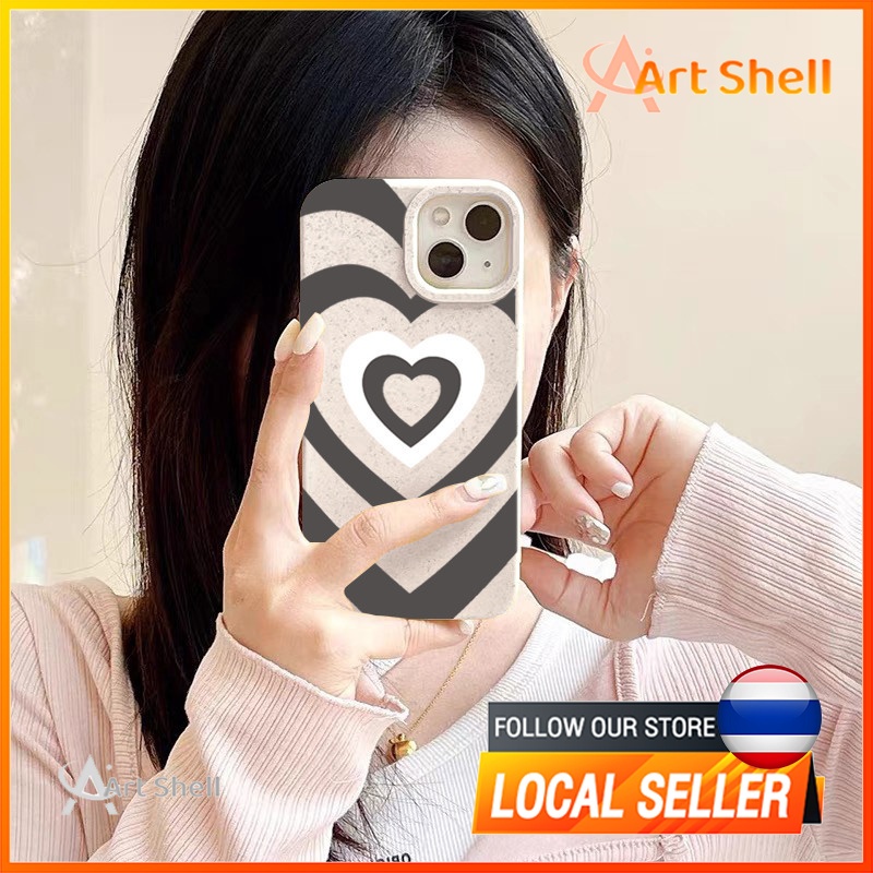 ส่งจากไทยเคส iphone 7P 8P 11 13 14 Pro Max กล้องป้องกันมิตรกับสิ่งแวดล้อมกันกระแทกดอก รักลามิเนต