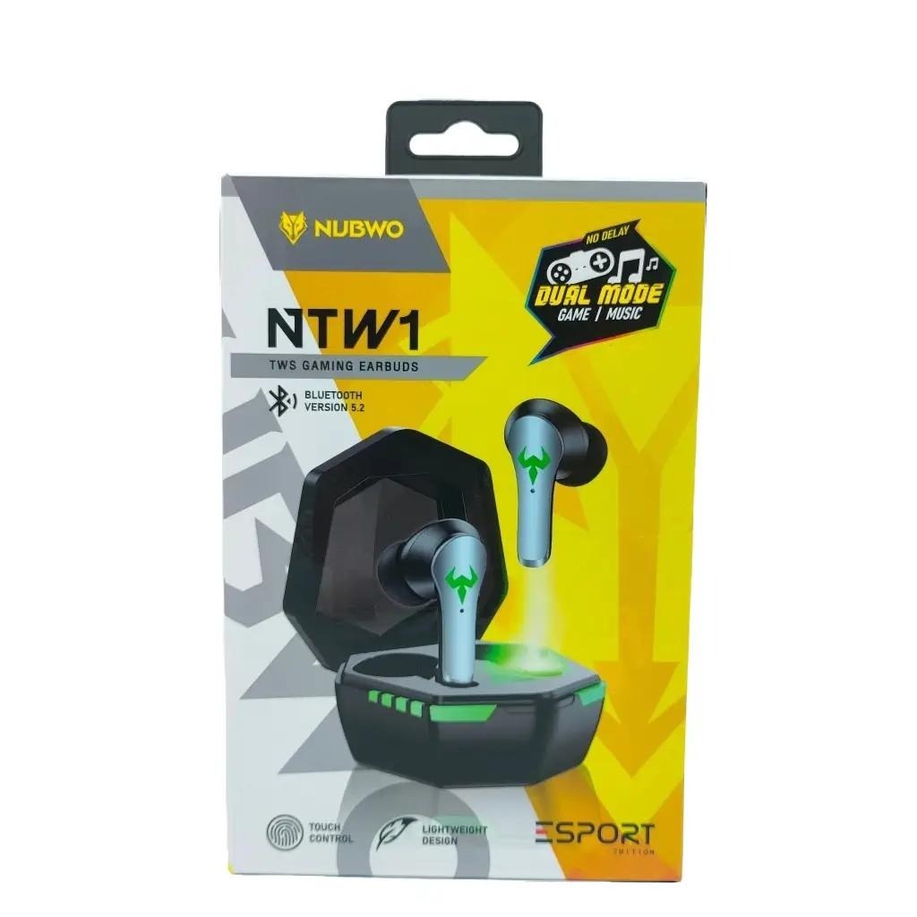 หูฟังเกมมิ่งไร้สาย Bluetooth  NUBWO รุ่น NTW1  ใช้งานง่ายด้วยระบบสัมผัส