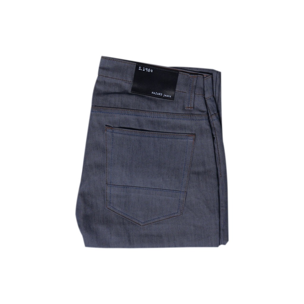 Hazard กางเกงยีนส์ขายาวไม่มีจีบ สีเทา