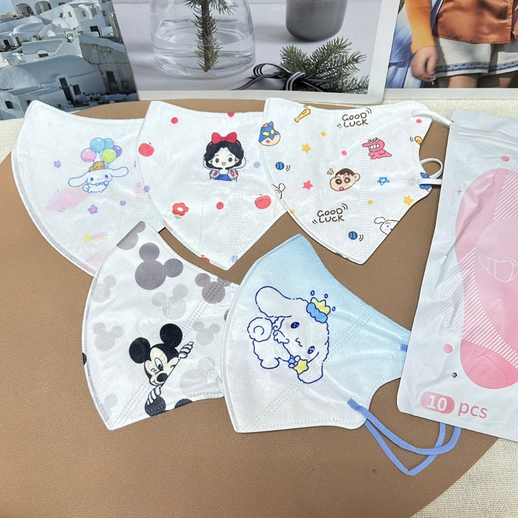 3D แมสทรงหน้าเรียวผู้ใหญ่ ิสินค้าตัวใหม่ สีสันน่ารัก 1ห่อ10ชิ้น