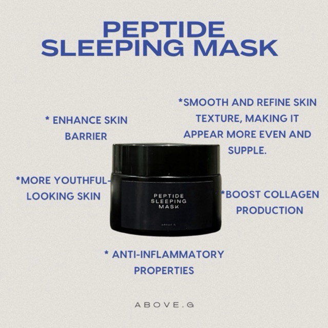ABOVE.G PEPTIDE SLEEPING MASK ขนาดใหม่ 30G. (NOBOX)