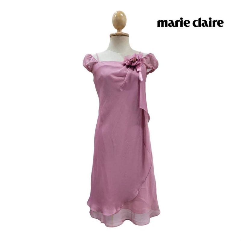 Marie Claire Paris Off The Shoulder Cocktail Dress