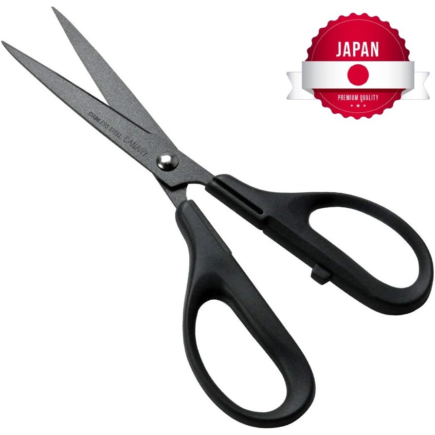 AEP-175F กรรไกร แบรนด์ญี่ปุ่น อเนกประสงค์ เคลือบฟลูออรีน กาวสติ๊กเกอร์ไม่ติดง่าย CANARY Multi-purpose scissors / Icinen