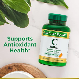 ✅พร้อมส่ง☀️วิตามินซี Nature’s Bounty, Vitamin C 500 mg& 1000 mg with Rose hips🍊C 500