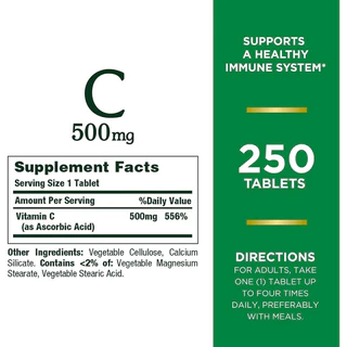 ✅พร้อมส่ง☀️วิตามินซี Nature’s Bounty, Vitamin C 500 mg& 1000 mg with Rose hips🍊C 500
