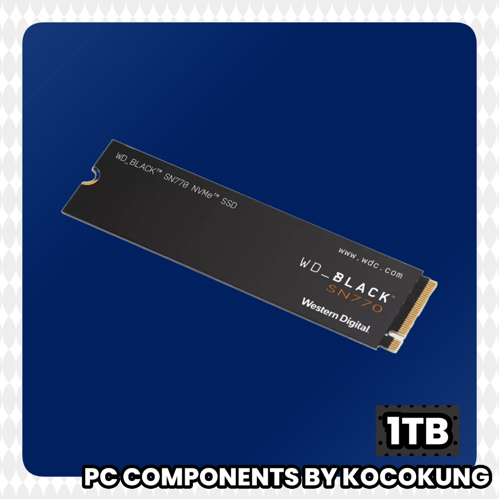 [สินค้ามือหนึ่ง ประกัน​ 5 ปี​ Synnex] WD BLACK SN770 1TB M.2 2280 NVMe GEN4 (WDS100T3X0E)