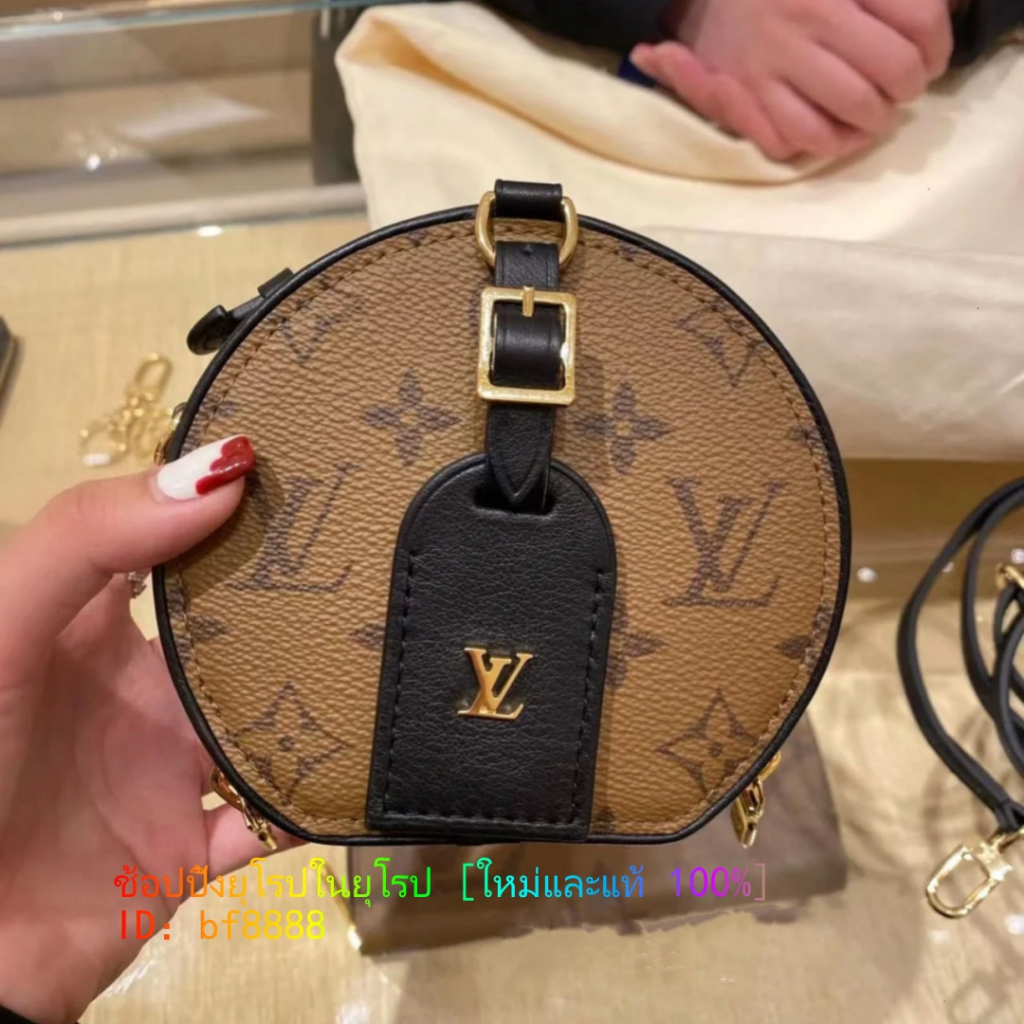 Louis Vuitton LV BOITE CHAPEAU M44699 กระเป๋าสะพายข้างผู้หญิง mini Round Cake