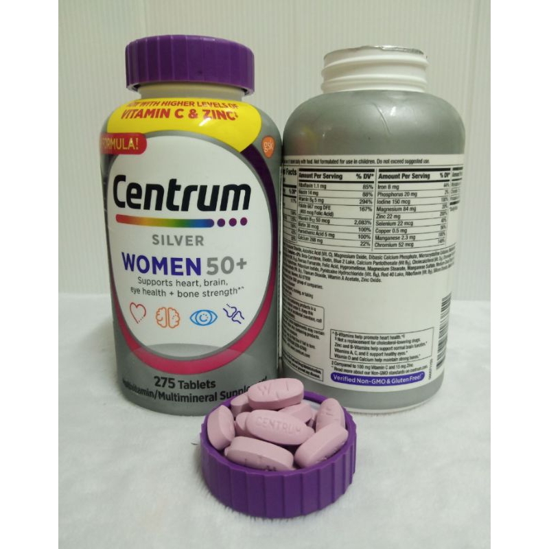 *แบ่งขาย* 30 เม็ด สูตรใหม่ Centrum Silver Women 50 ปี ขึ้นไป มัลติวิตามิน