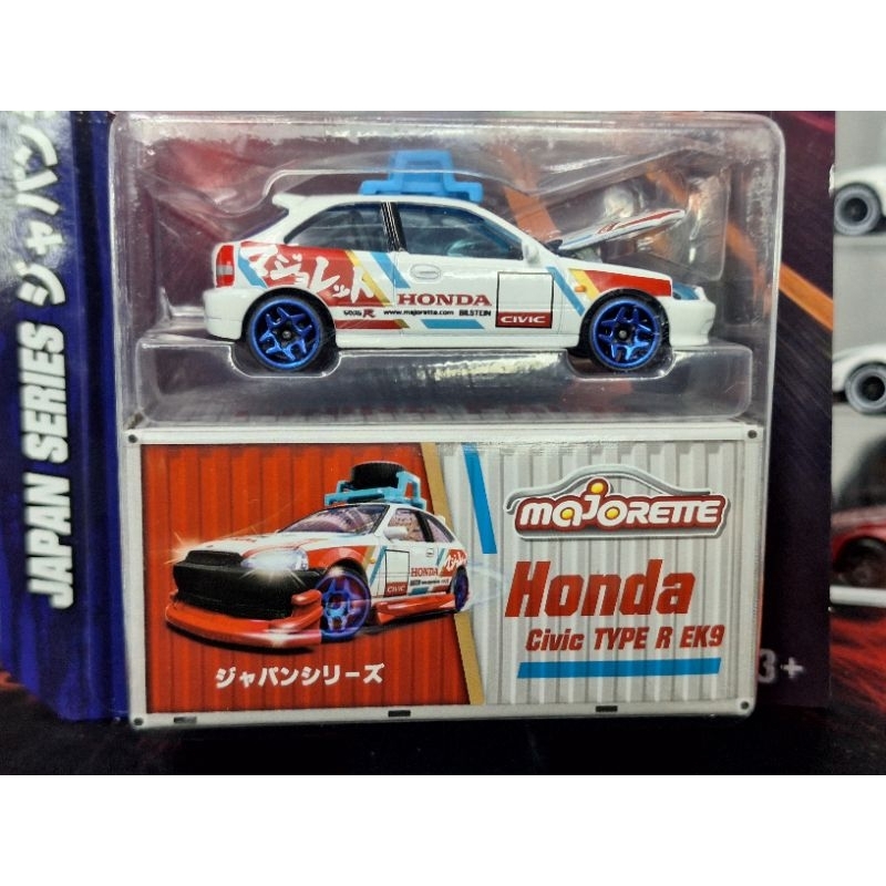 Majorette รถโมเดล Honda Cive TYPE R EK9 Japan Series สีขาว