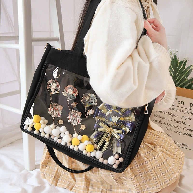 กระเป๋าสะพาย ด้านหน้าใส สำหรับใส่ Art toys