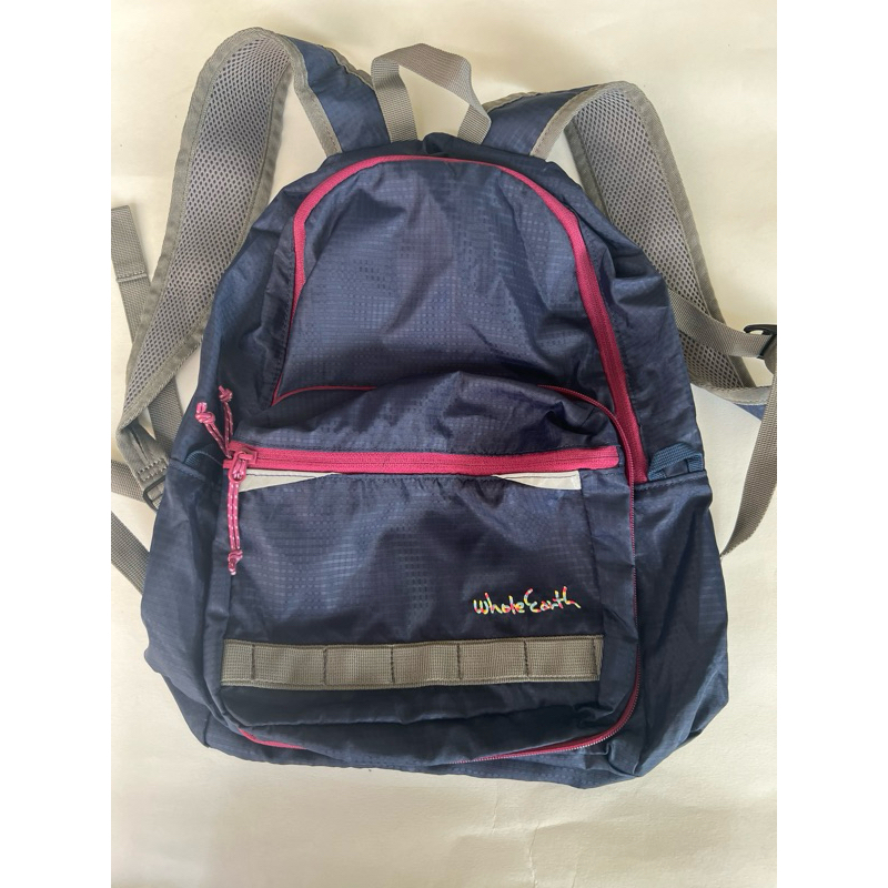 Whole Earth juniors backpack  กระเป๋าเป้ผ้าร่มแท้ญี่ปุ่นมือหนึ่ง