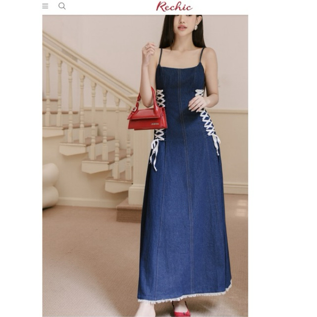 Rechic long dressแท้ ชุดเวียดนาม
