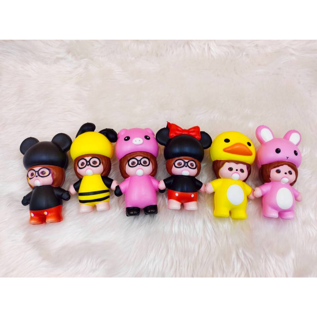 สกุชชี่ตัวบีบ น่ารัก สะสม เป็นของขวัญของฝาก มี6ลายให้เลือก พร้อมส่ง