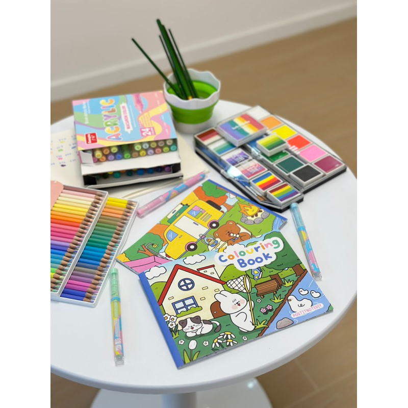 สมุดระบายสีแบรนด์ POSTITNOTEDIY Ver.1