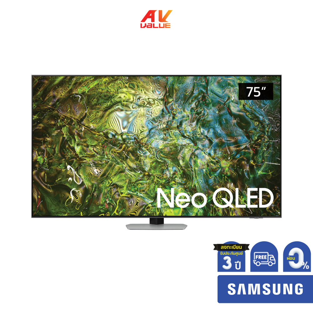 Samsung Neo QLED 4K TV รุ่น QA75QN90DAKXXT ขนาด 75 นิ้ว QN90D Series ( 75QN90D , 75QN90 ) ** ผ่อน 0%