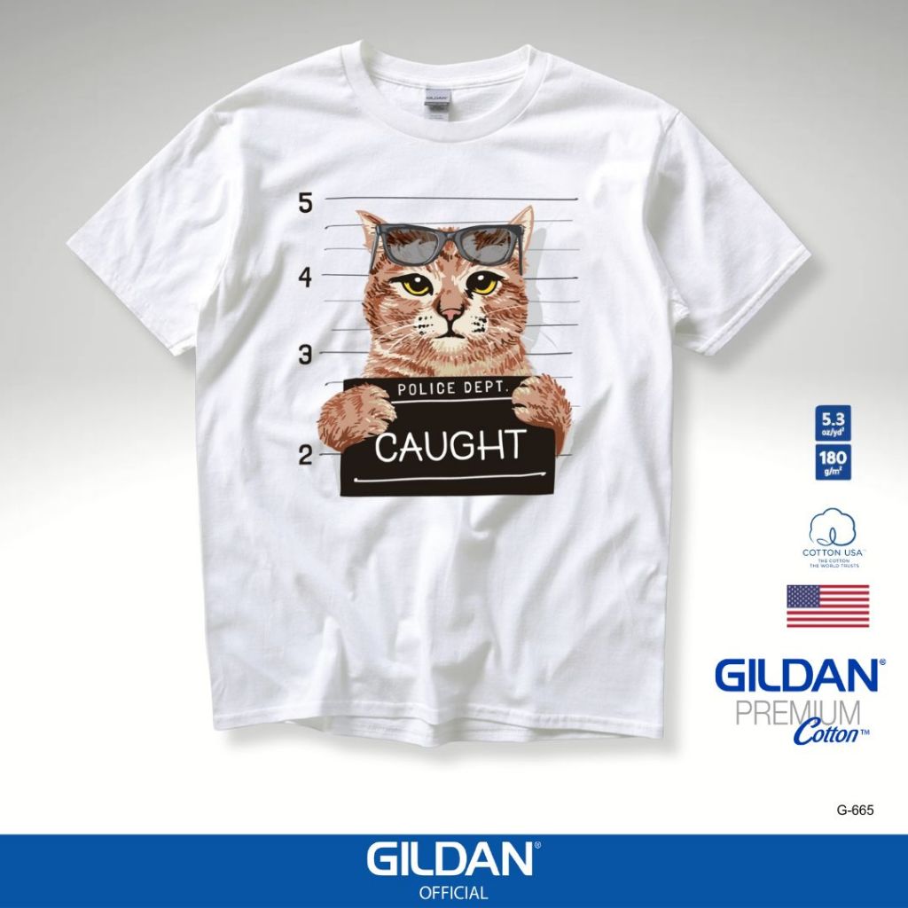 GILDAN® OFFICIAL เสื้อยืด GILDAN พิมพ์ลาย ระบบดิจิตอล DTG งานละเอียด สีฉ่ำสดใส สียึดติดดีเยี่ยม