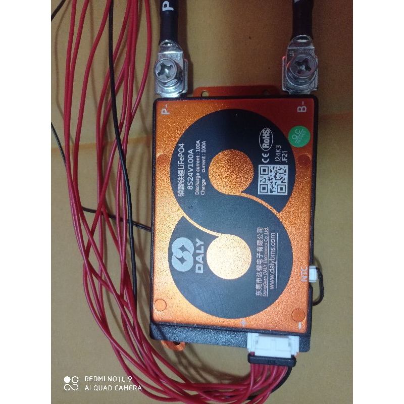 BMS 8s24v100/100aยี่ห้อDaly BMS 16s48v100/100aยี่ห้อDalyพร้อมส่ง