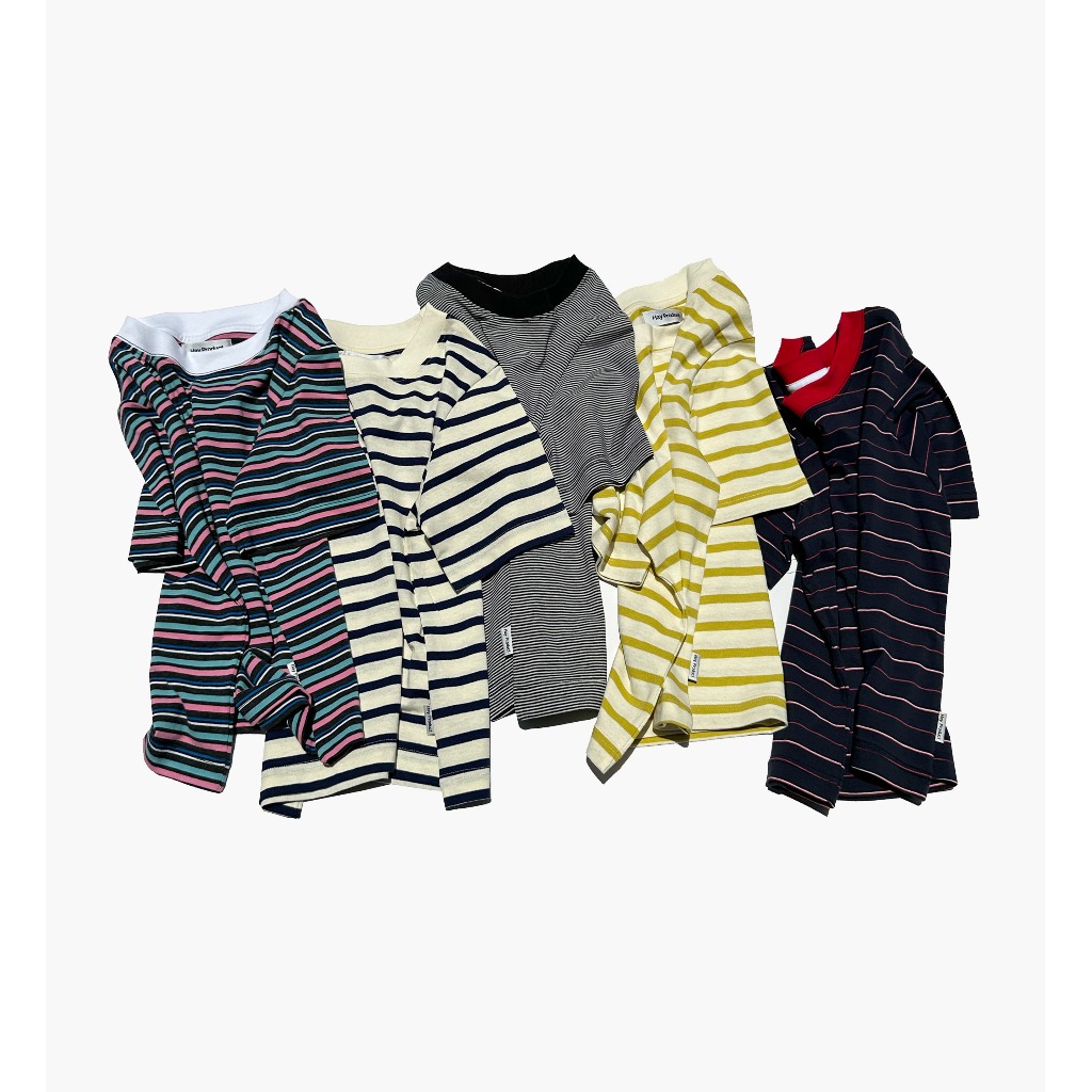 HAY - Striped Cropped (unisex , แพทเทิลใหม่)