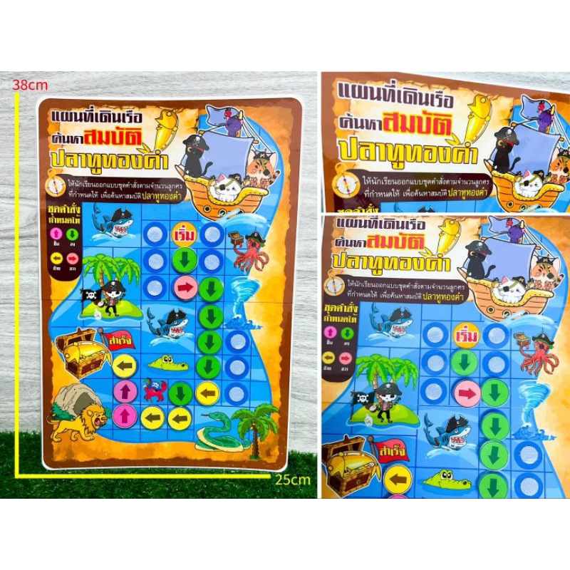 สื่อการสอนวิทยาการคำนวณแผนที่เดินเรือตามหาสมบัติปลาทูทองคำ
