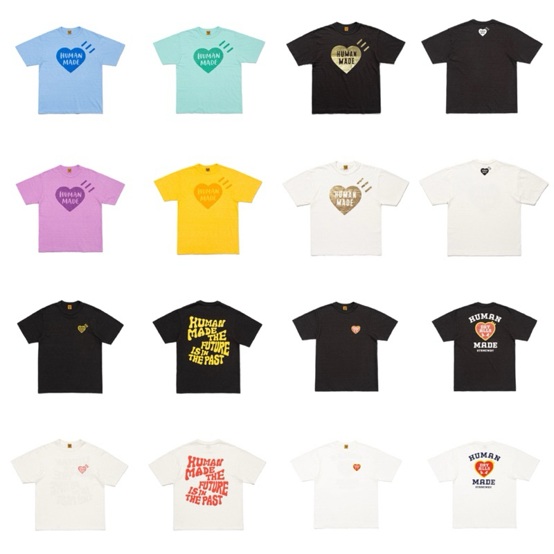 [พร้อมส่ง] เสื้อยืดแขนสั้น HUMAN MADE JAPAN คอลเลคชั่นปี 2024