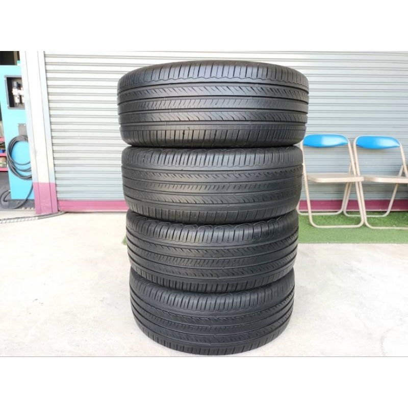 ยางมือสอง 215/55R17 Goodyear Triplemax2 ผลิตปี 2019  ประกันบวม 30 วัน พร้อมจุ๊บลม 4 ตัว มีเก็บปลายทา