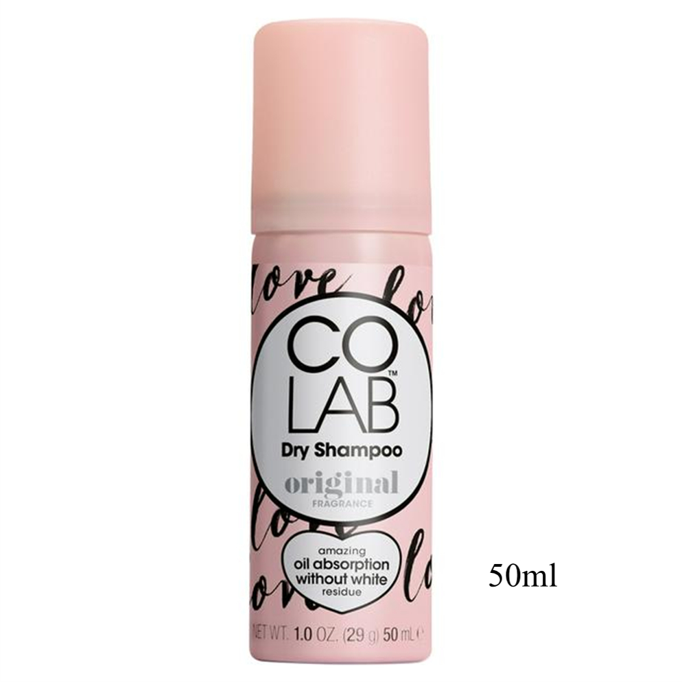 COLAB Dry Shampoo Original 50ml. โคแล็บ ดราย แชมพู สูตรออริจินอล ทำความสะอาดเส้นผม