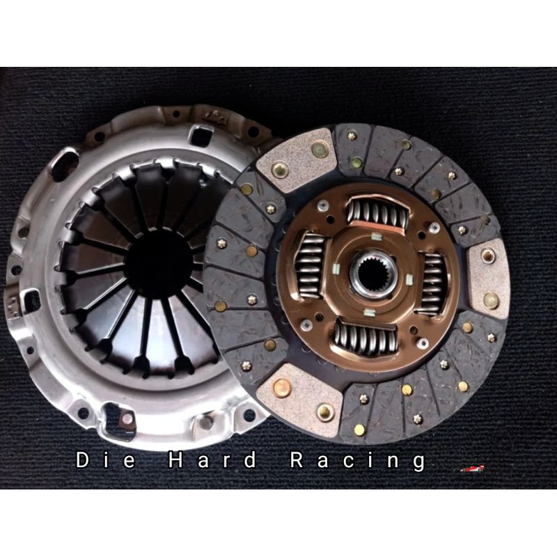 ชุดคลัทช์ Mitsubishi Triton ไททัน ผ้าบวกถ่านก้อนทองแดง หวีสองชั้น 10 นิ้ว รับบูส 45 ใช้วัสดุนำเข้าอย่างดี มีประกันให้