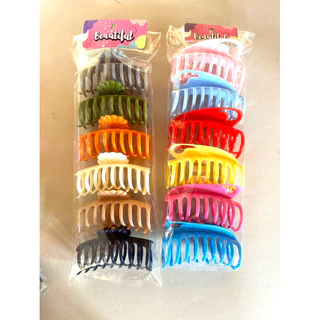 กิ๊บหนีบผม ยกแพ็ค 6 ชิ้น (6 สี)