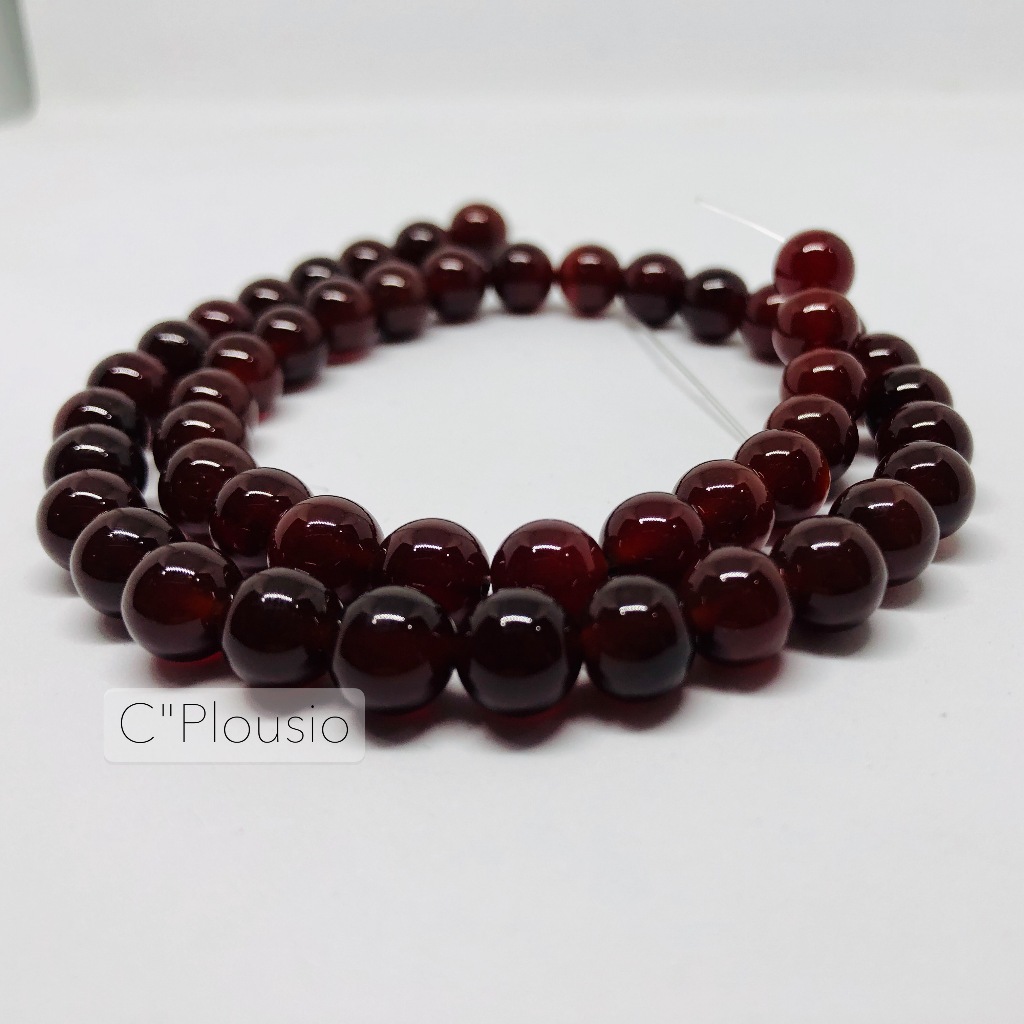 หินนำโชค แบบแพ็ค 10 เม็ด โกเมน พรีเมียม Garnet PREMIUM GRADE หินแท้คัดเกรด